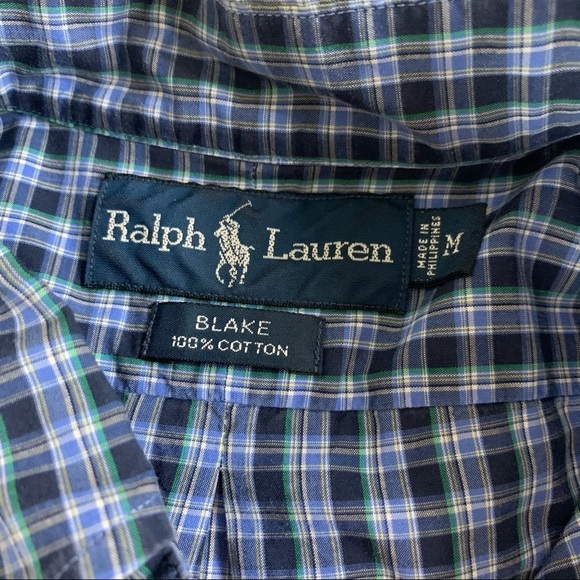 Ralph Lauren Blake Cotton Button Down Shirt Men’s Size Medium Relaxed Fit - Picture 3 of 6